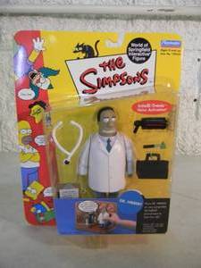 VINTAGE 2001 The Simpsons DR. HERBERT Interactive Figure By Playmates #199220 - IN BOX - GREAT PIECE - SEE PICTURES