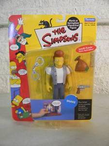 VINTAGE 2001 The Simpsons SNAKE Interactive Figure By Playmates #199220 - IN BOX - GREAT PIECE - SEE PICTURES