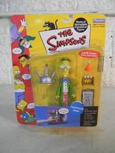 VINTAGE 2001 The Simpsons PROFFESOR FRINK Interactive Figure By Playmates #199220 - IN BOX - GREAT PIECE - SEE PICTURES