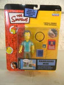 VINTAGE 2003 The Simpsons HANDSOME MOE Interactive Figure By Playmates #99470 - IN BOX - GREAT PIECE - SEE PICTURES