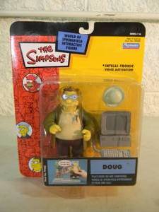VINTAGE 2004 The Simpsons DOUG Interactive Figure By Playmates #99480 - IN BOX - GREAT PIECE - SEE PICTURES