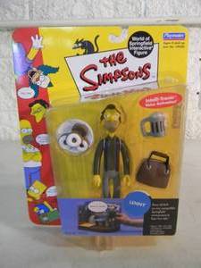 VINTAGE 2001 The Simpsons LENNY Interactive Figure By Playmates #199200 - IN BOX - GREAT PIECE - SEE PICTURES
