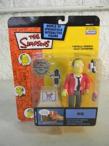 VINTAGE 2002 The Simpsons GIL Interactive Figure By Playmates #199430 - IN BOX - GREAT PIECE - SEE PICTURES