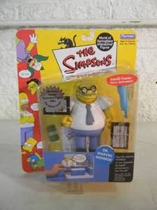 VINTAGE 2002 The Simpsons DR. MARVIN MONROE Interactive Figure By Playmates #199410 - IN BOX - GREAT PIECE - SEE PICTURES