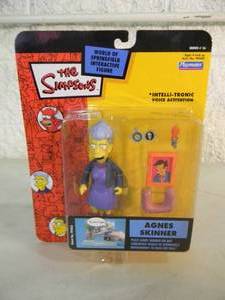 VINTAGE 2004 The Simpsons AGNES SKINNER Interactive Figure By Playmates #99480 - IN BOX - GREAT PIECE - SEE PICTURES