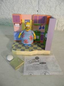 VINTAGE 2001 The Simpsons Simpons Kitchen Interactive Environment & Figure By Playmates #140680 - OPEN NEVER USED - GREAT PIECE - SEE PICTURES