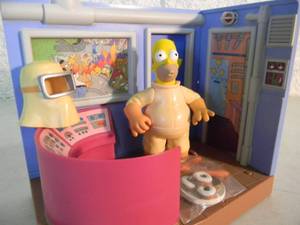 VINTAGE 2000 The Simpsons NUCLEAR POWER PLANT Interactive Environment & Figure By Playmates # - OPEN NEVER USED - FANTASTIC PIECE - SEE PICTURES