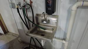 lot 119 image: Commercial Stainless Steel Utility Sink