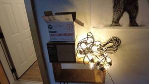 lot 141 image: Addlon 100ft LED String Light with Light Clips Holders