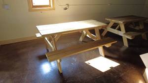 lot 46 image: Wooden Picnic Table