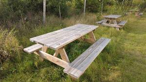 lot 53 image: Wooden Picnic Table