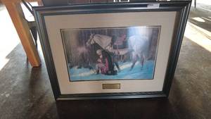 lot 74 image: Framed Print The Prayer at Valley Forge by Arnold Friberg