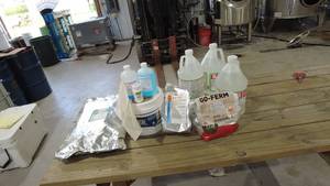 lot 80 image: Lot of Brewing Ingredients and Chemicals