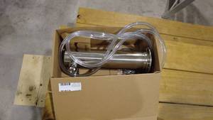 lot 82 image: Stainless Steel Beer Growler with Tubing