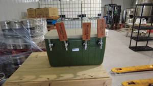 lot 95 image: 4 line kegerator with tap lines