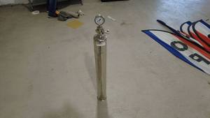 lot 103 image: Stainless Steel Pressure Gauge Cylinder