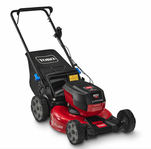 lot 1 image: Toro 60V 21 in. Push Lawn Mower with 4.0Ah Battery And Charger Model # 21323