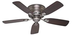 lot 9 image: Hunter Low Profile IV Ceiling Fan Model # 51060