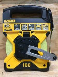 lot 115 image: DeWalt Fiberglass Long Tape Model # DWHT34145
