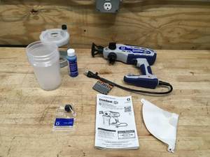 lot 120 image: Non-Working Graco TrueCoat 360 DSP Airless Paint Sprayer Model # 16Y386