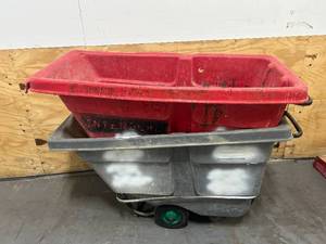 lot 138 image: RUBBERMAID Lot of 2- Rolling Bins