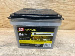 lot 136 image: GRIP RITE 8D 2-38 Smooth Shank Sinkers (30 lbs)