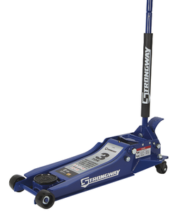 lot 17 image: Strongway Long-Reach Low-Profile Professional Service Floor Jack 3-Ton Capacity Model # 113239