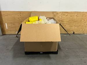 lot 153 image: Huge Box Full of Plastic Parts Bins