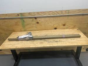 lot 156 image: Ivilon Window Curtain Rod End Cap - 1 inch Pole. 120 to 240 Inch. Warm Gold