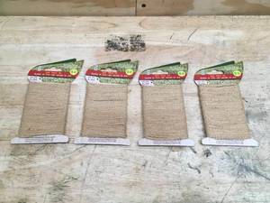 lot 174 image: Lot of 4 - Jute Twist Tie 16 ft