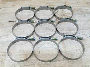 lot 183 image: Lot of 9 - 34 Spring T-Bolt Clamp With Channel Bridge