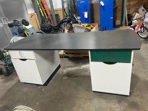 lot 191 image: Commercial Counter with Trash Can Compartments