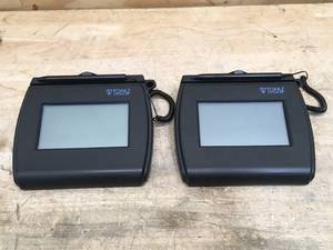 lot 186 image: Lot of 2 - Topaz Systems Digital Writing Pads Model # T-LBK750-BHSB-R