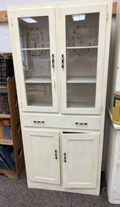 lot 3 image: Vintage Pantry Cabinet