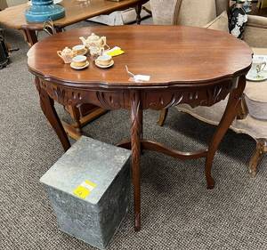 lot 63 image: Spoon Carved Side Table