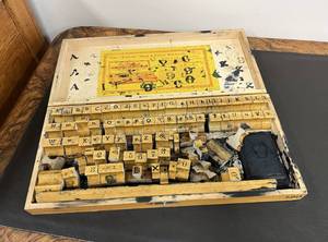 lot 78 image: Fulton Sign & Price Marker Stamp Set
