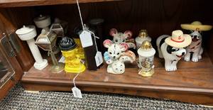 lot 158 image: Shelf of Salt & Pepper Shakers