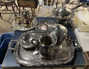 lot 271 image: Silver Plated Items