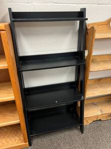 lot 104 image: Black Shelving Unit