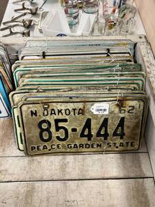 lot 316 image: Vintage License Plates