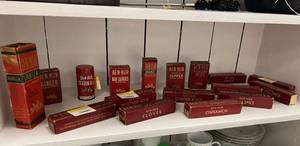 lot 319 image: Shelf of Vintage Ben-Hur SpicesTins