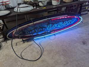 lot 224 image: Bud Light Neon Sign 53 Long