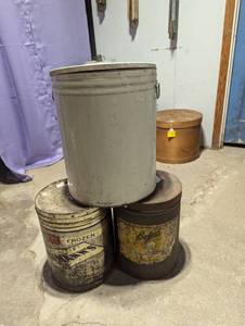 lot 228 image: Large Tins