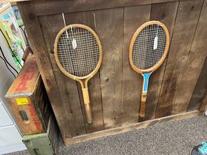 lot 365 image: Vintage Tennis Rackets