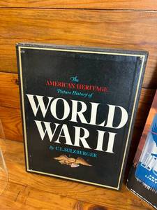 lot 368 image: American Heritage Picture History Of World War 2 Books