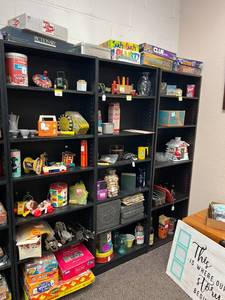 lot 395 image: 3 Black Bookcases