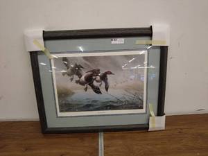 lot 11 image: Limited Edition Framed Print Nervous Cans by Leo G. Koekka