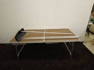 lot 95 image: Heavy-Duty Snow Pusher with Adjustable Metal Handle