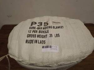 lot 108 image: Sure-Max Moving Blanket Bundle, 12 per Pack