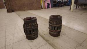 lot 168 image: Pair of Vintage Wooden Barrels